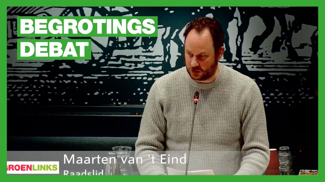 Maarten bij het Begrotingsdebat