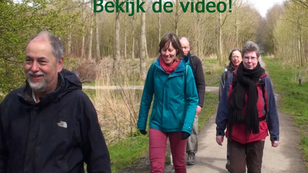 Foto: de wandeltraining op 26 maart jl.