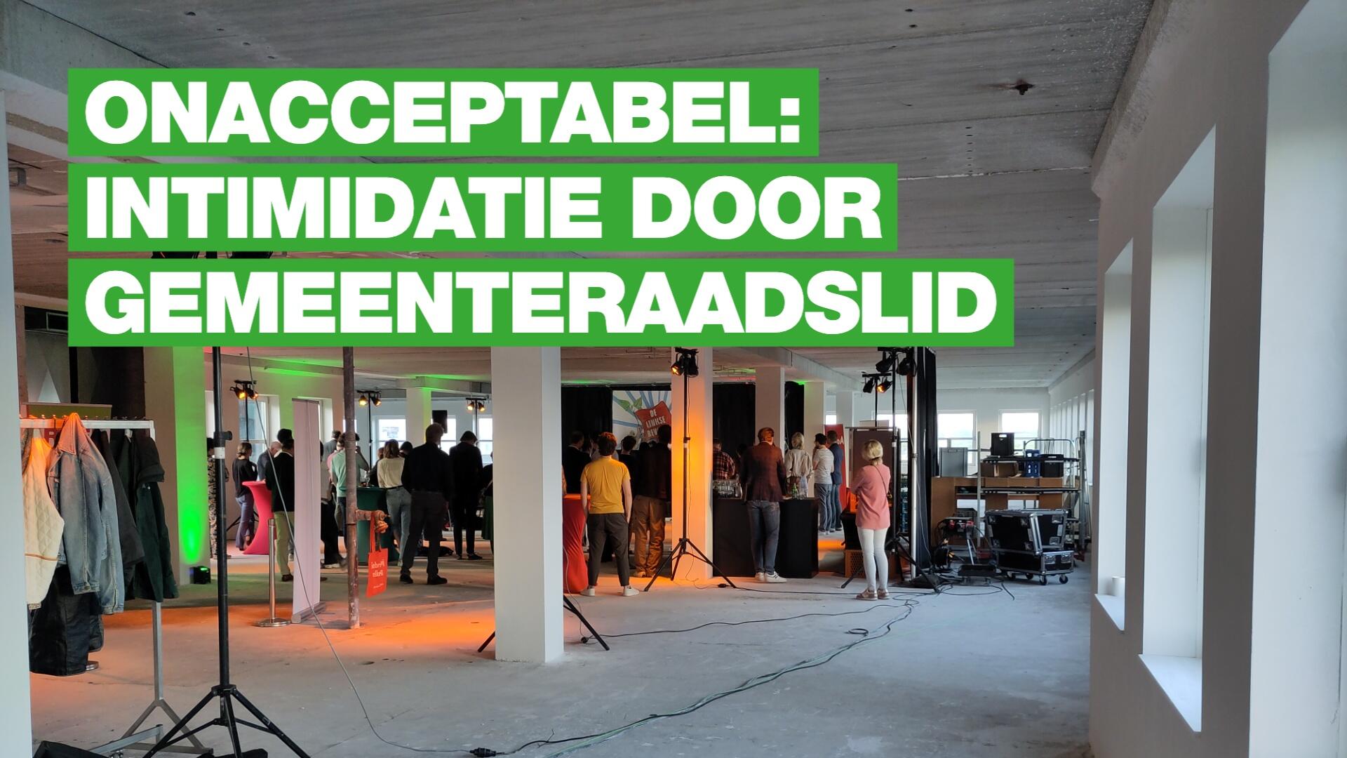 onacceptabel: intimidatie door gemeenteraadslid